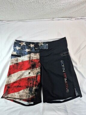 NWOT Born Primitive Men 32 American Defender Shorts Patriot Edition MMA Patriot